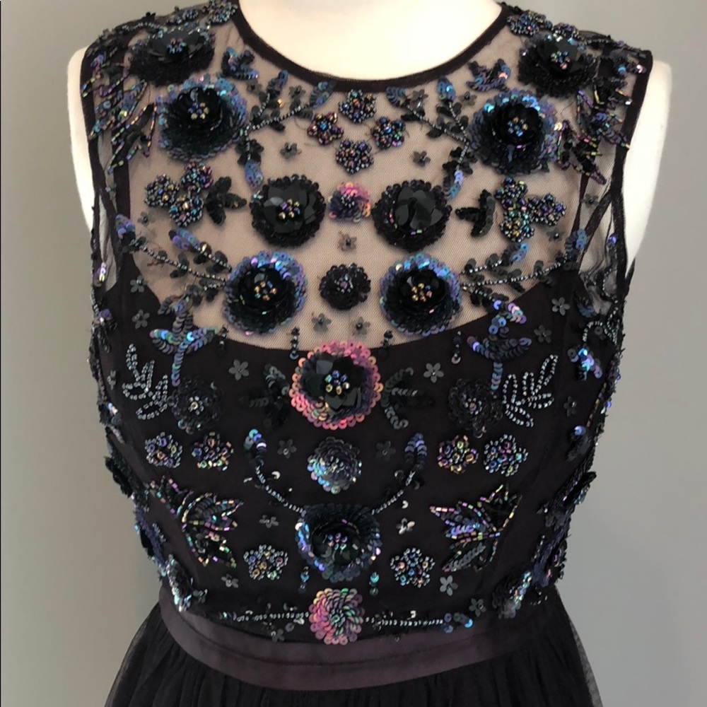 NWT Needle & Thread BHLDN tulle beaded dress - Picture 4 of 6